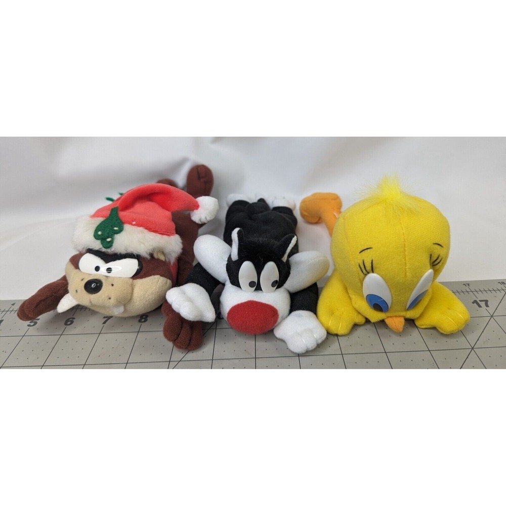 Sylvester Cat Tweety Bird Taz Plush Lot  8 Inch Play by Play Looney Tunes